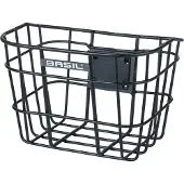 Basil Bremen Alu Fixed Front Basket Argenté