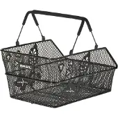 Basil Cento Flower Multi Mik Rear Basket Noir