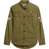Superdry Chemisier écru / kaki
