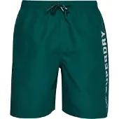 Superdry Code Applque 19inch Swimming Shorts Vert M Homme