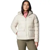 Columbia - Doudoune en duvet - Harmony Falls Hooded Down Jacket Dark Stone pour Femme - Taille M - Beige