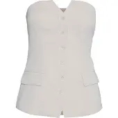 Vero Moda Charity Sleeveless T-shirt Beige 36 Femme