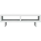 vidaXL Support d'écran blanc 50x27x15 cm Bois composite