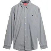 Superdry Chemise anthracite / blanc