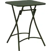 vidaXL Table de bistrot vert foncé 55 x 55 x 72,5 cm