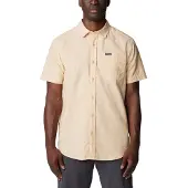 Columbia Rapid Rivers Short Sleeve Shirt Jaune S Homme