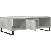 vidaXL Table basse gris béton 104x60x35 cm Bois composite