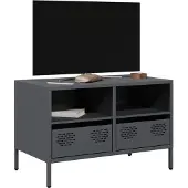 vidaXL Armoire TV anthracite 68x39x43,5 cm Acier laminé à froid