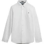 Superdry pour homme. M4011037A Chemise L/S Oxford classique blanc (3XL), Coton, Manche longue