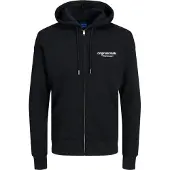 Jack & Jones Veste de survêtement 'JORVesterbro' noir / blanc