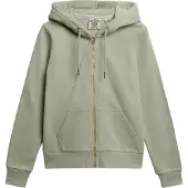 Superdry Essential Logo Full Zip Sweatshirt Vert 2XS Femme