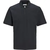 Jack & Jones Mac Zip Polo à manches courtes Noir S Homme Noir S