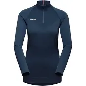Mammut Trift Half Zip Long Sleeve T-shirt Bleu XS Femme