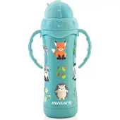Mini Land - Bouteille Thermique En Acier Inoxydable Avec Paille. Thermokid Aqua Paille