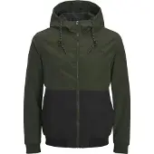 Jack & Jones Veste mi-saison 'JJERush' olive / noir