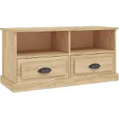 vidaXL Armoire TV Chêne Sonoma 93x35,5x45 cm Bois composite