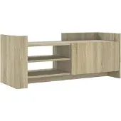 vidaXL Armoire TV Chêne Sonoma 100x35x40 cm Bois composite