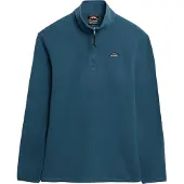 Superdry Homme Polaire Demi-zip Bleu Taille: S