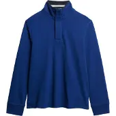 Superdry Classics Henley Half Zip Sweatshirt Bleu 3XL Homme