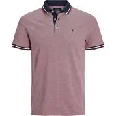 Jack & Jones T-Shirt 'Paulos' bleu marine / éosine / rouge / blanc