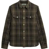 Superdry Merchant Heavy Long Sleeve Shirt Vert L Homme