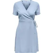 ONLY Addiction-caro Short Sleeve Short Dress Bleu M Femme