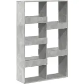vidaXL Cloison de séparation gris béton 100x33x155,5cm bois ingénierie