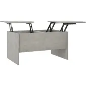 vidaXL Table basse gris béton 80x50x42,5 cm Bois composite