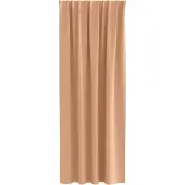 vidaXL Rideaux occultants avec anneaux 2 pcs brun clair 225 x 140 cm