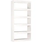 vidaXL Bibliothèque/Séparateur de pièce Blanc 80x30x167,4cm Pin massif