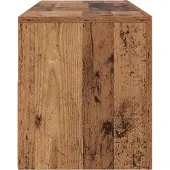 vidaXL Armoire TV avec LED imitation vieux bois 120x35x40 cm Bois composite