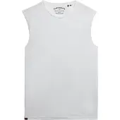Superdry Raw Edge Slub Sleeveless T-shirt Blanc XL Homme