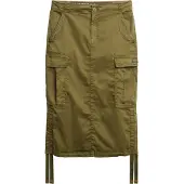 Superdry Cargo Midi Skirt Vert 2XS Femme