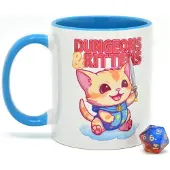 GlassStaff Coffret cadeau Tasse & Dé D20 Dungeons & Kittens