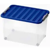 Heidrun HDR Clipbox 52x36x34cm mD.45l avec couvercle, avec 4 roulettes