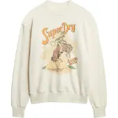 Superdry Sweat-shirt crème / marron / orange