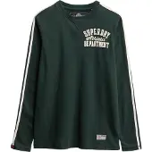 Superdry T-Shirt 'ATHLETIC' sapin / blanc