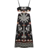 Superdry Statement Cut-out Sleeveless Long Dress Noir M Femme