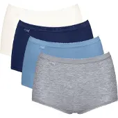 Sloggi Culotte bleu nuit / bleu clair / gris chiné / blanc