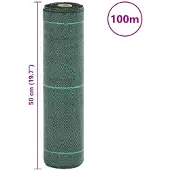 vidaXL Membrane anti-mauvaises herbes verte 0,5 x 100 m PP