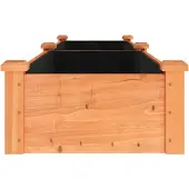 vidaXL Lit surélevé avec insert Marron 240x45x25 cm Sapin massif