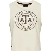 Superdry Vintage Collegiate Sleeveless T-shirt Beige M Femme