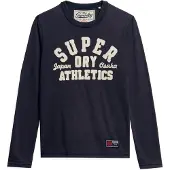 Superdry T-Shirt 'Athletic' crème / marine