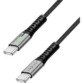 Logilink CU0442 Câble USB 3.2 avec LED, connecteurs USB-C - USB-C, 1,0 m