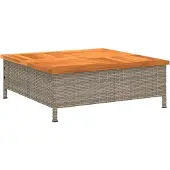 vidaXL Habillage pour pied de parasol Gris 70x70x25 cm Acacia