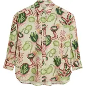 Scotch & Soda U9b01330t Linen 3/4 Sleeve Shirt Beige 34 Femme