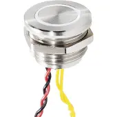 Renkforce Rf-4707816 Bouton De Sonnette Avec Piezo Simple Acier Inoxydable, Blanc 24 V/0,3 A -