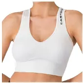 Castelli Crop Comfort Sports Top Blanc S-M Femme