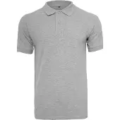 Build Your Brand BY008 | Polo Piqué Hommes - Couleur : Heather Grey - Taille : M