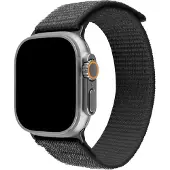 FIXED Bracelet en nylon pour Apple Watch Ultra 49 mm, gris (49 mm, Acier inoxydable, Nylon), Sangles de montre, Gris